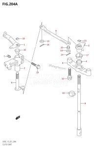 DF115T From 11501F-151001 (E01)  2001 drawing CLUTCH SHAFT (K1,K2,K3)