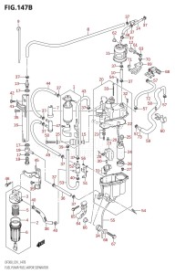 DF300 From 30002F-110001 (E01 E40)  2011 drawing FUEL PUMP /​ FUEL VAPOR SEPARATOR (011)