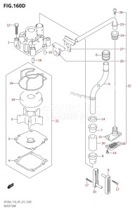 DF140AZ From 14003Z-310001 (E01 E40)  2013 drawing WATER PUMP (DF115AT:E40)