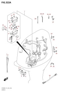 DF150AP From 15003P-040001 (E01 E03 E40)  2020 drawing HARNESS