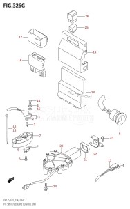 DF150 From 15002F-410001 (E01 E40)  2014 drawing PTT SWITCH /​ ENGINE CONTROL UNIT (DF150ZG:E01)