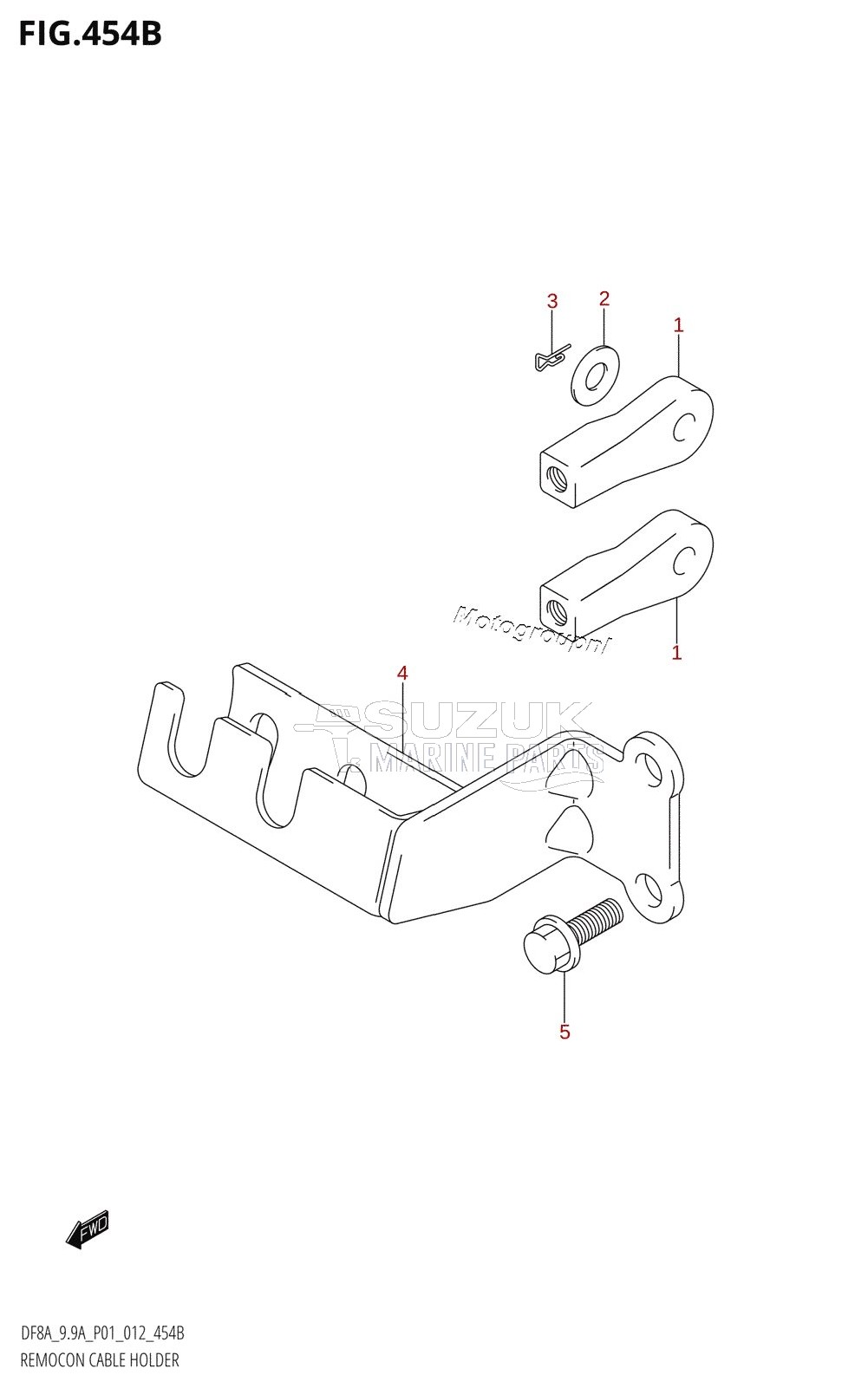 REMOCON CABLE HOLDER (DF9.9AR:P01)