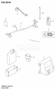 DF200AP From 20003P-440001 (E11 - E40)  2024 drawing KEY LESS START