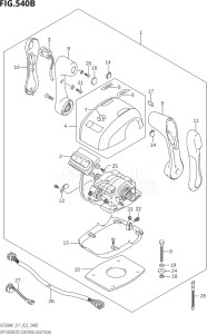 17503P-240001 (2022) 175hp E11-Gen. Export 2 (DF175AP    DF175AP) DF175AP drawing OPT:REMOTE CONTROL ASSY DUAL (022)