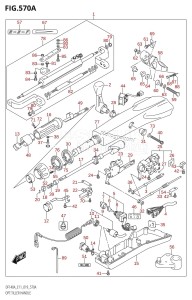 DF115A From 11503F-910001 (E11 E40)  2019 drawing OPT:TILLER HANDLE (DF100AT,DF115AT,DF115AZ)