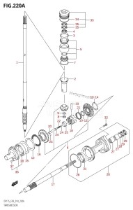 DF175T From 17502F-410001 (E03)  2014 drawing TRANSMISSION (DF150T:E03)