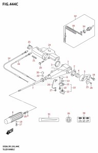 DF20A From 02002F-610001 (P01)  2016 drawing TILLER HANDLE (DF15ATH:P01)