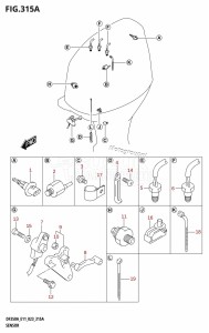 DF350AMD From 35001D-340001 (E11)  2023 drawing SENSOR (DF350A,DF325A,DF300B)