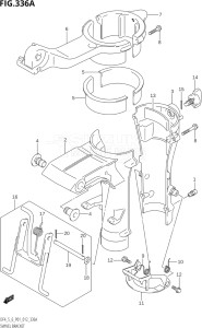 00602F-210001 (2012) 6hp P01-Gen. Export 1 (DF6) DF6 drawing SWIVEL BRACKET