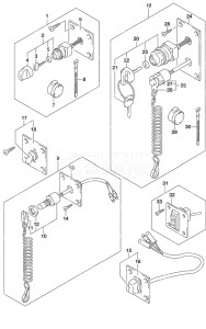 Outboard DF 60A drawing Switch