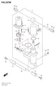 05004F-610001 (2016) 50hp E01-Gen. Export 1 (DF50AVT  DF50AVTH) DF50A drawing TRIM CYLINDER (DF60AVT:E01)