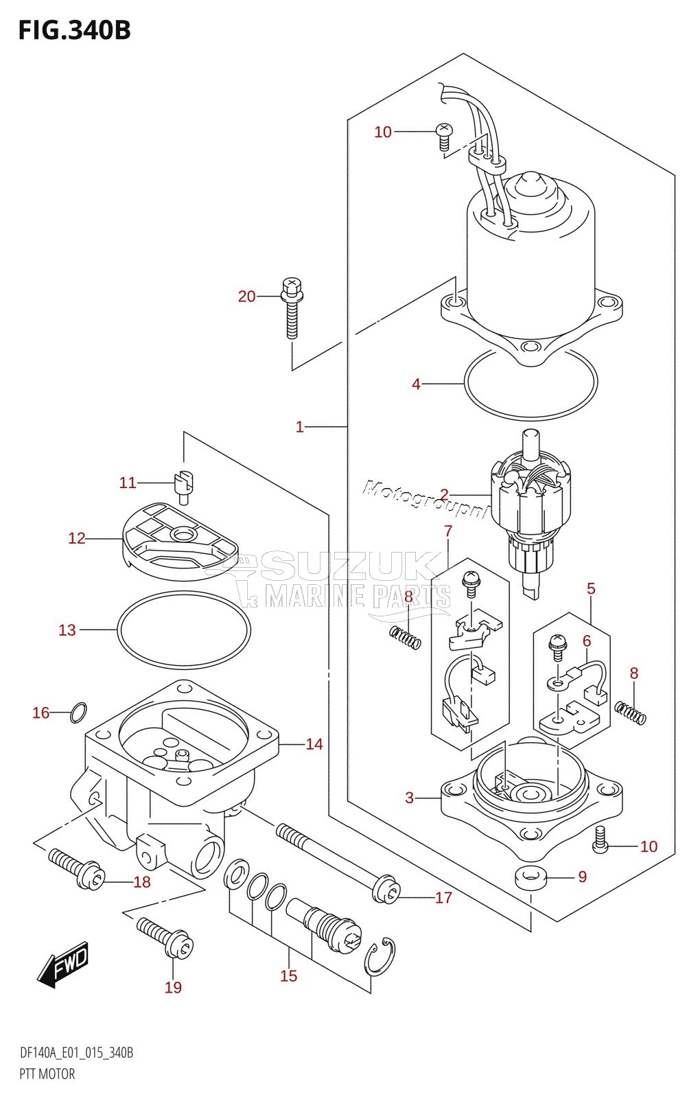 PTT MOTOR (DF115AT:E01)