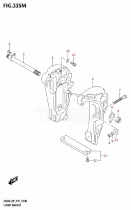 DF50A From 05004F-710001 (E01)  2017 drawing CLAMP BRACKET (DF60ATH:E40)