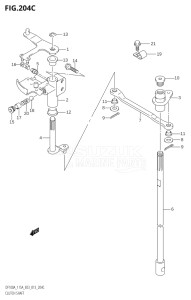 11503Z-310001 (2013) 115hp E03-USA (DF115AZ) DF115AZ drawing CLUTCH SHAFT (DF115AZ:E03)