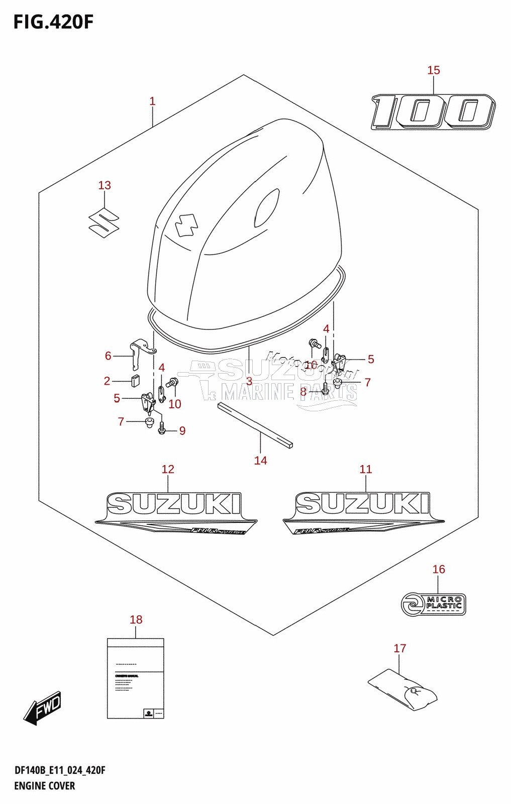 ENGINE COVER (DF100C)