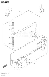 11503Z-040001 (2020) 115hp E11 E40-Gen. Export 1-and 2 (DF115AZ) DF115AZ drawing DRAG LINK