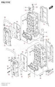 DF250Z From 25003Z-240001 (E11 E40)  2022 drawing CYLINDER HEAD (DF250ST)