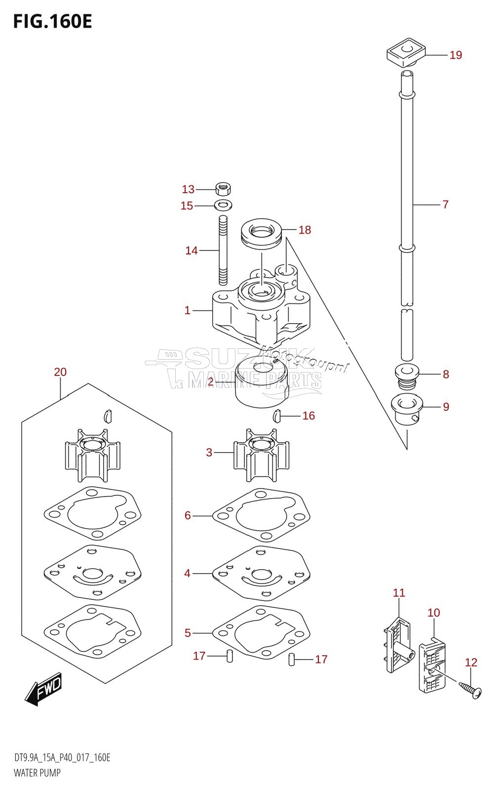 WATER PUMP (DT9.9AK:P36)