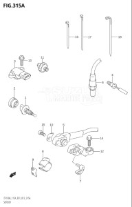 14003F-410001 (2014) 140hp E01 E40-Gen. Export 1 - Costa Rica (DF140AT) DF140A drawing SENSOR (DF100AT:E01)