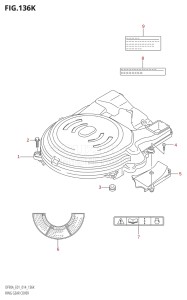 07003F-410001 (2014) 70hp E01 E40-Gen. Export 1 - Costa Rica (DF70A  DF70ATH) DF70A drawing RING GEAR COVER (DF90ATH:E40)