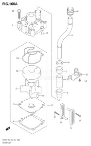 11501F-371001 (2003) 115hp E03-USA (DF115TK3  DF115TK4  DF115WTK4) DF115T drawing WATER PUMP (DF100T:E03)