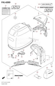 DF175T From 17502F-410001 (E03)  2014 drawing ENGINE COVER (DF150TG:E03)