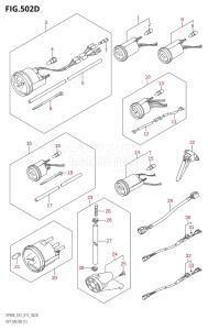 08002F-510001 (2005) 80hp E40 E01- (DF80A) DF80A drawing OPT:METER (1) (DF70ATH:E40)