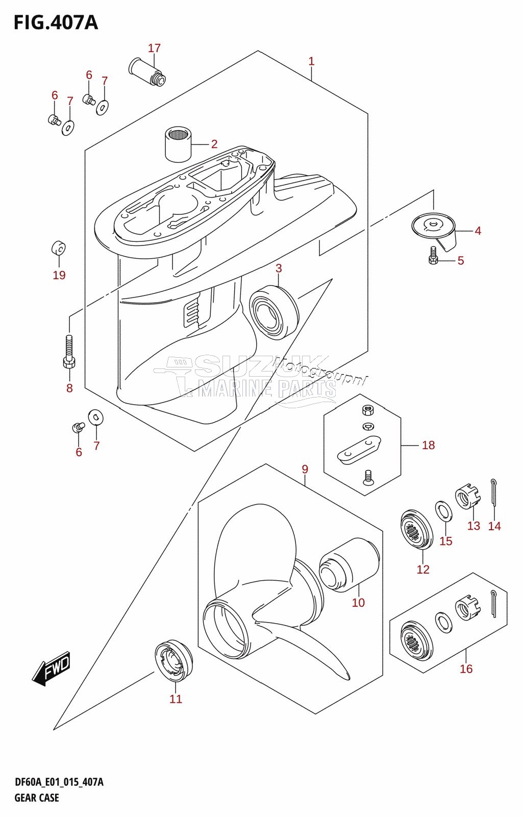 GEAR CASE (DF40A:E01)