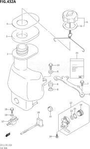 00402F-110001 (2011) 4hp P03-U.S.A (DF4) DF4 drawing FUEL TANK