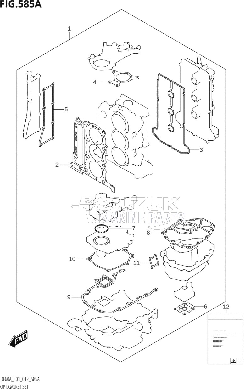 OPT:GASKET SET (DF40A:E01)