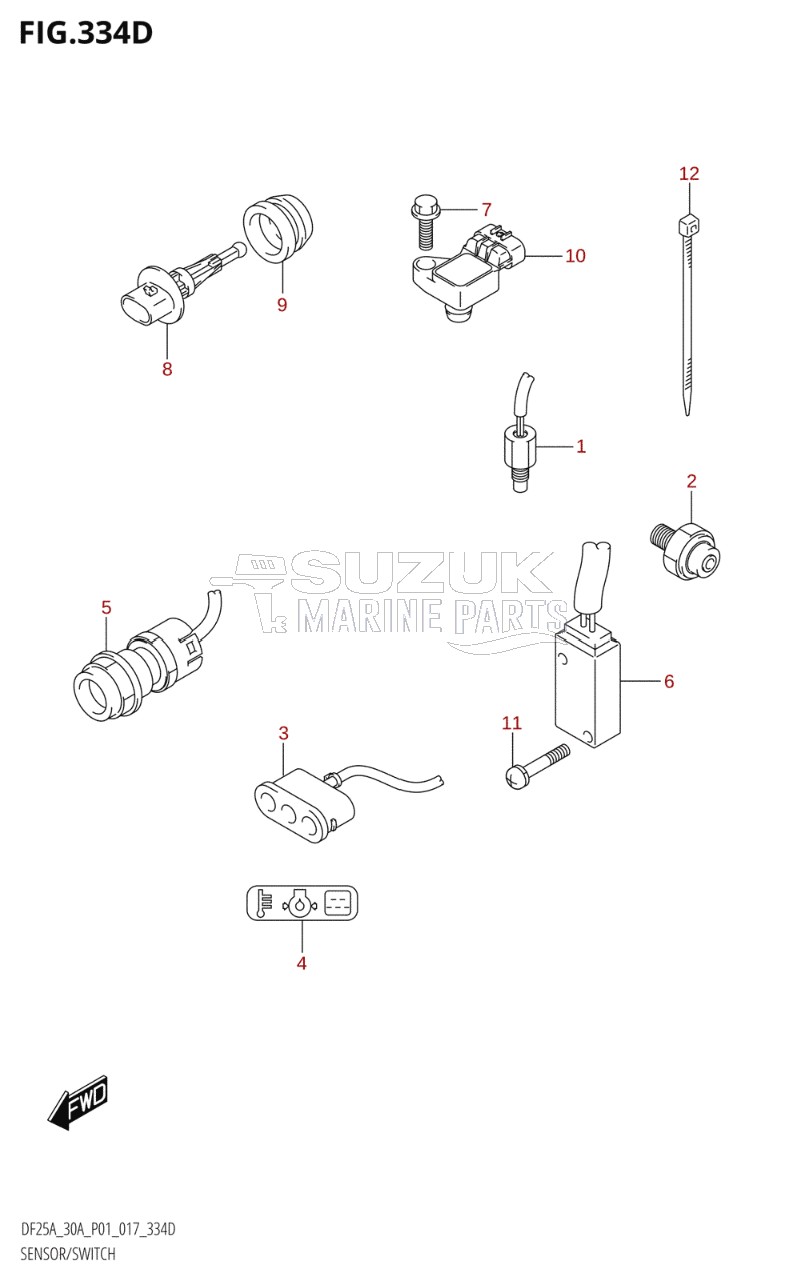 SENSOR / SWITCH (DF25ATH:P01)