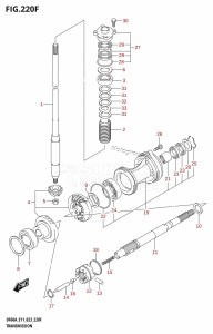 DF40A From 04003F-140001 (E01 E11)  2021 drawing TRANSMISSION ((DF50AVT,DF60AVT):E03)