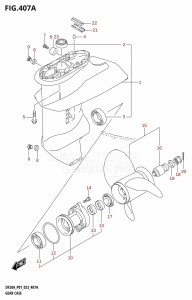 DF20A From 02002F-040001 (E01 P01 P40)  2020 drawing GEAR CASE (P01)