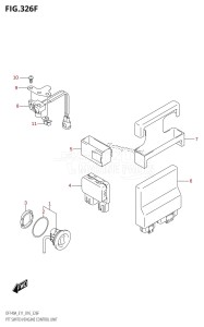 DF115AST From 11504F-610001 (E03)  2016 drawing PTT SWITCH /​ ENGINE CONTROL UNIT (DF140AT:E11)