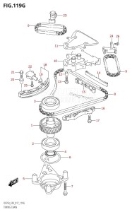 DF225Z From 22503Z-710001 (E03)  2017 drawing TIMING CHAIN (DF250ST:E03)