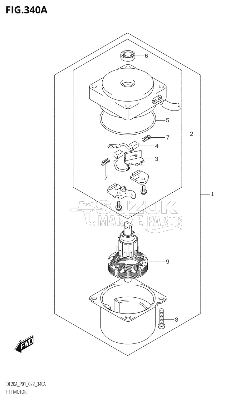 PTT MOTOR (DF9.9BT,DF9.9BTH,DF15AT,DF20AT,DF20ATH)