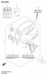 DF250A From 25003P-440001 (E11 - E40)  2024 drawing ENGINE COVER (DF30AT,DF30ATH)