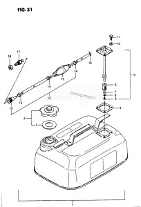 DT8C From 00802-903537 ()  1989 drawing FUEL TANK (E28 DT8C /​ MODEL:88~92)