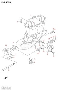 DF225Z From 22503Z-310001 (E03)  2013 drawing DRIVE SHAFT HOUSING (DF200Z:E03:X-TRANSOM)