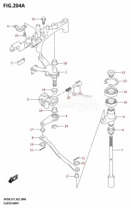 DF200 From 20002F-240001 (E01 E40)  2022 drawing CLUTCH SHAFT