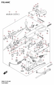 DF60A From 06002F-140001 (E01 E40 E11)  2021 drawing TILLER HANDLE (DF60ATH,DF50AVTH,DF60AVTH,DF50AVT)