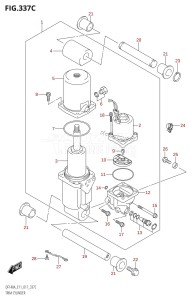 DF115AZ From 11503Z-710001 (E11 E40)  2017 drawing TRIM CYLINDER (DF115AT:E40)