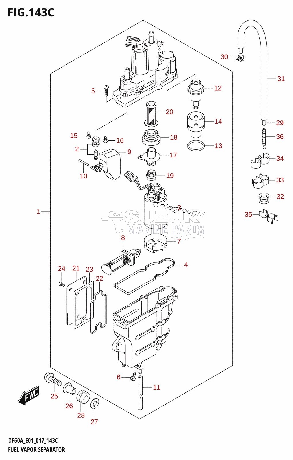 FUEL VAPOR SEPARATOR (DF40ATH:E01)