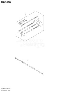 00995F-610001 (2016) 9.9hp P01-Gen. Export 1 (DF9.9B  DF9.9BR  DF9.9BT) DF9.9B drawing OPT:REMOCON CABLE (DF20A:P01)