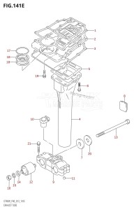 DT40 From 04005-310001 ()  2013 drawing EXHAUST TUBE (DT40WK:P40)