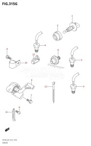 DF250 From 25003F-310001 (E01 E40)  2013 drawing SENSOR (DF225Z:E01)