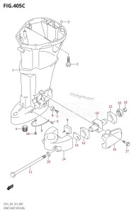 DF25 From 02503F-310001 (E01)  2013 drawing DRIVE SHAFT HOUSING (DF25Q:E01)