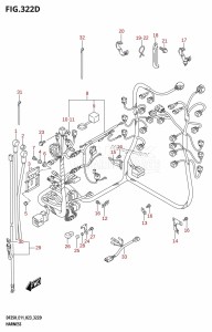 DF250Z From 25003Z-040001 (E01 E11 E40)  2020 drawing HARNESS (DF250ST)