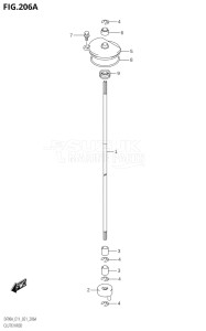 08002F-140001 (2021) 80hp E01 E40-Gen. Export 1 - Costa Rica (DF80AT) DF80A drawing CLUTCH ROD