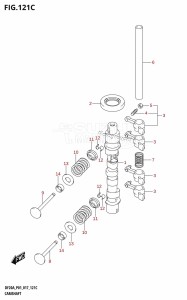 DF20A From 02002F-710001 (P01 P40)  2017 drawing CAMSHAFT (DF9.9BT:P01)